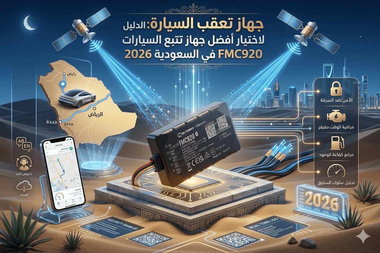 جهاز تعقب السيارة: الدليل الشامل لاختيار أفضل جهاز تتبع السيارات FMC920 في السعودية 2026